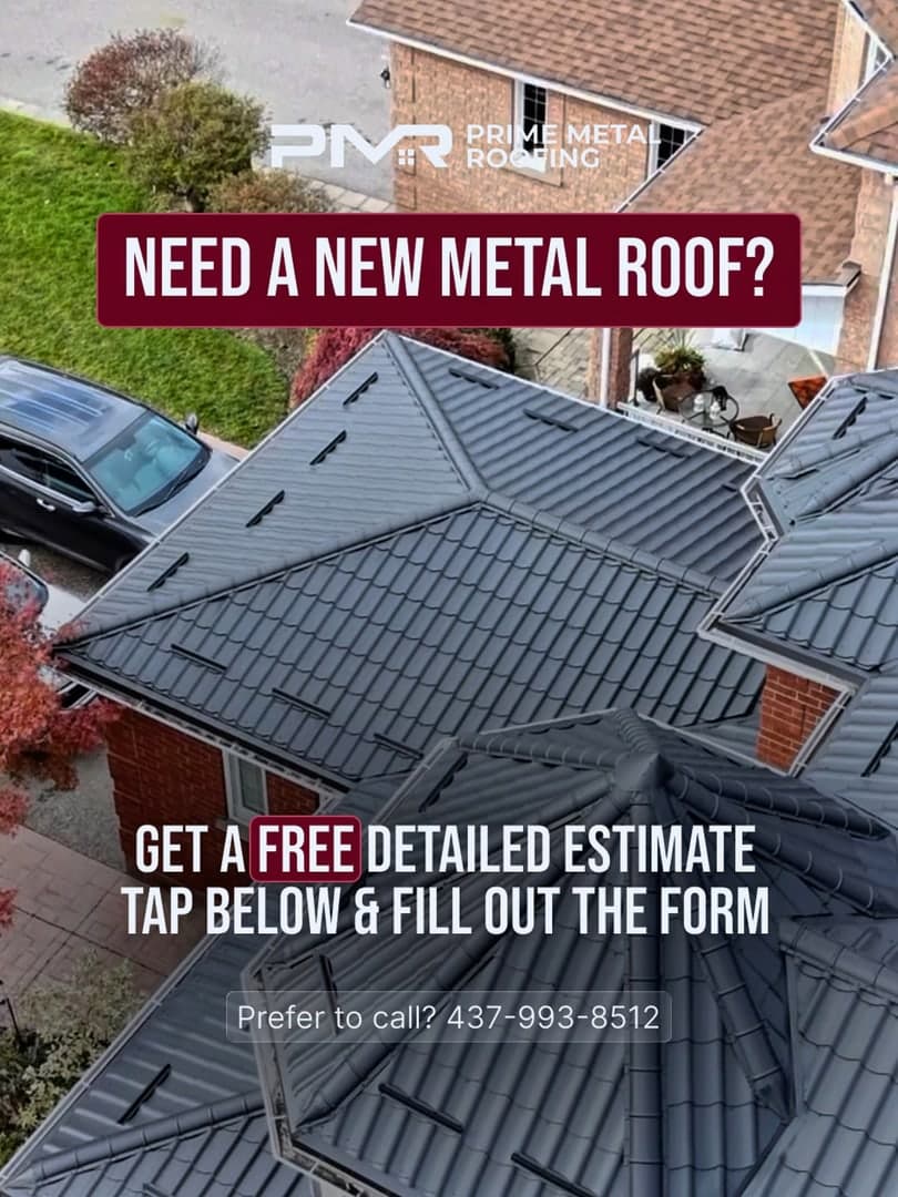 A frame from the Prime Metal Roofing Facebook video ad